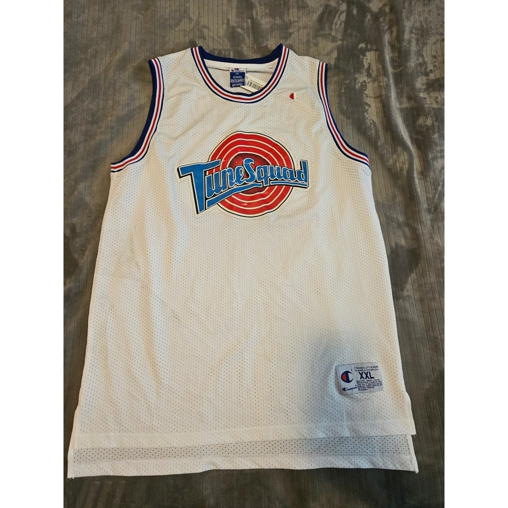 Champion Space Jam Tune Squad Michael Jordan 23 Jersey White XXL Mesh Mens